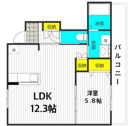 1階の間取り図