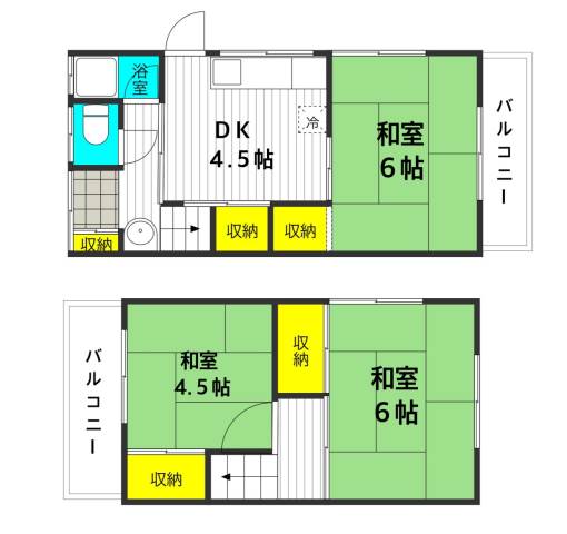 -階の間取り図