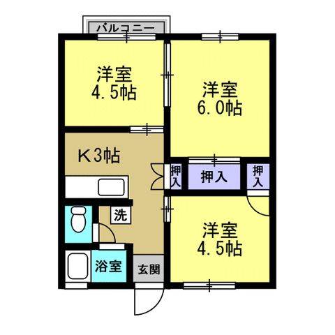 2階の間取り図