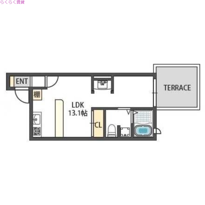 1階の間取り図
