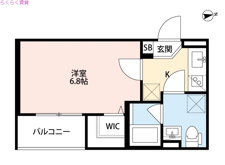 2階の間取り図
