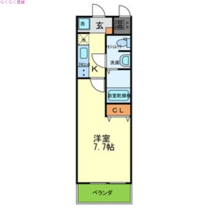 8階の間取り図