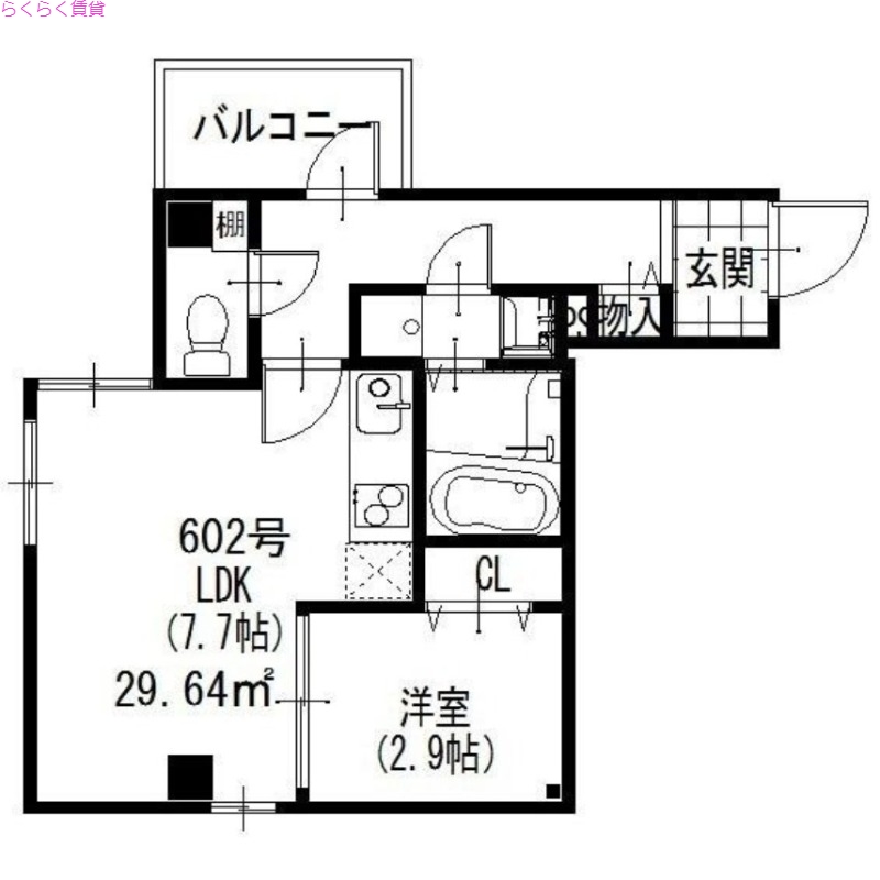 6階の間取り図
