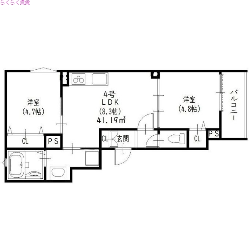 1階の間取り図