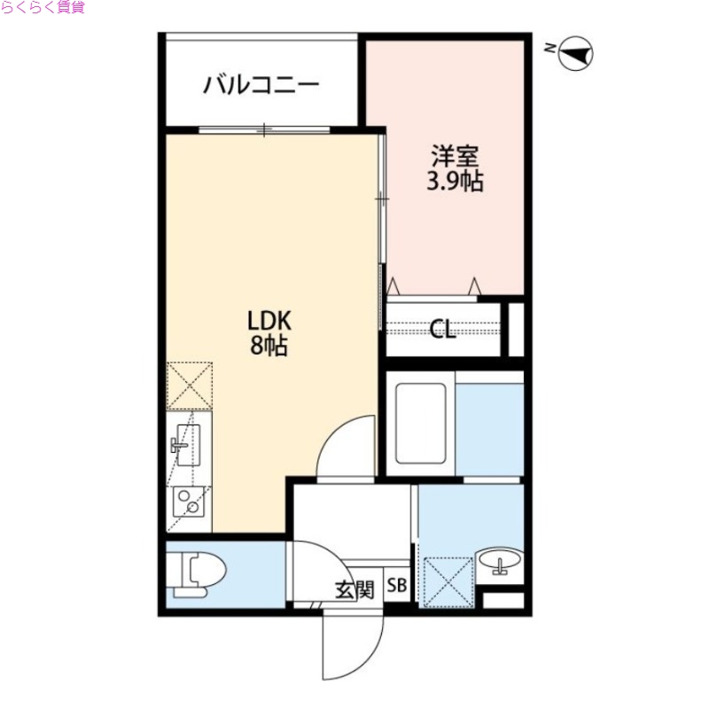 1階の間取り図
