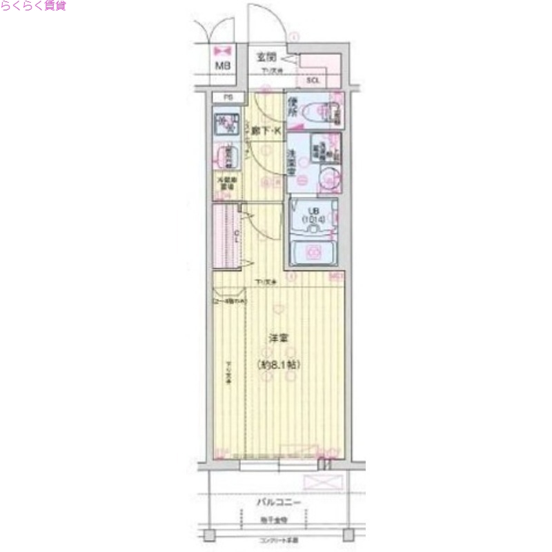 2階の間取り図