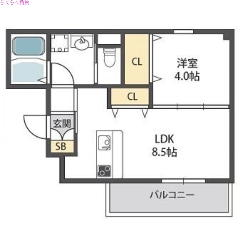 1階の間取り図