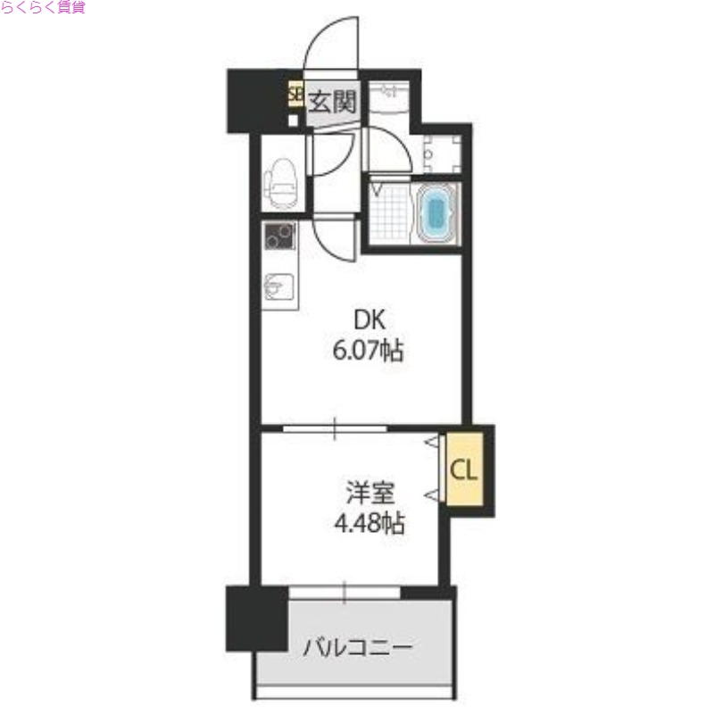 8階の間取り図