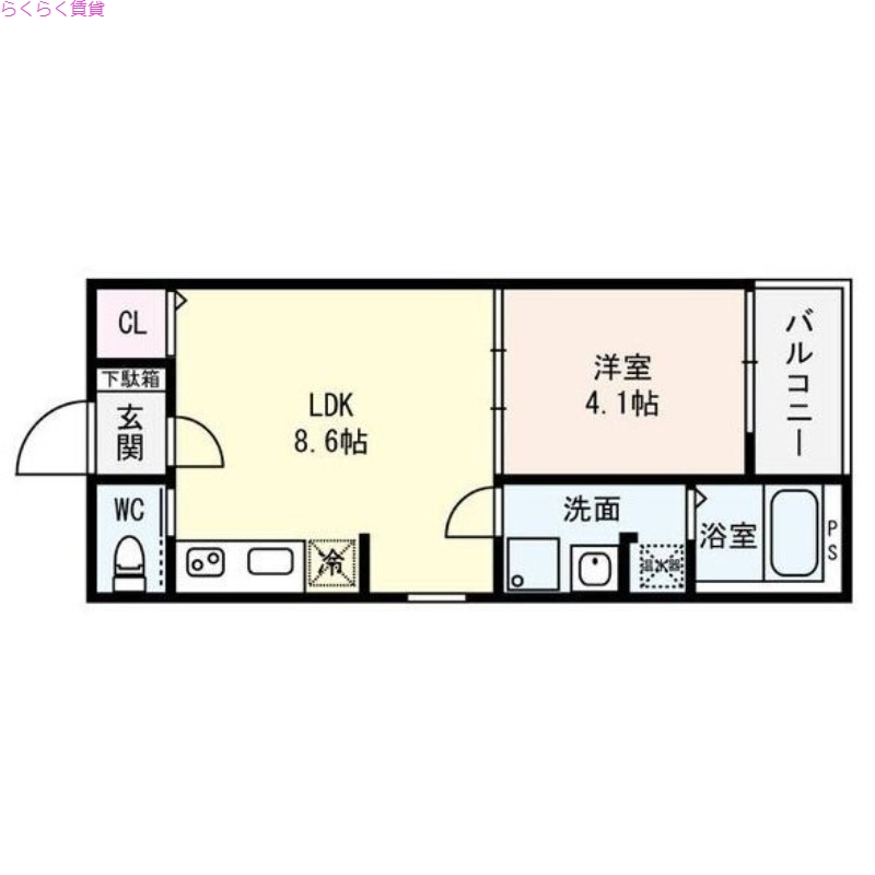 2階の間取り図