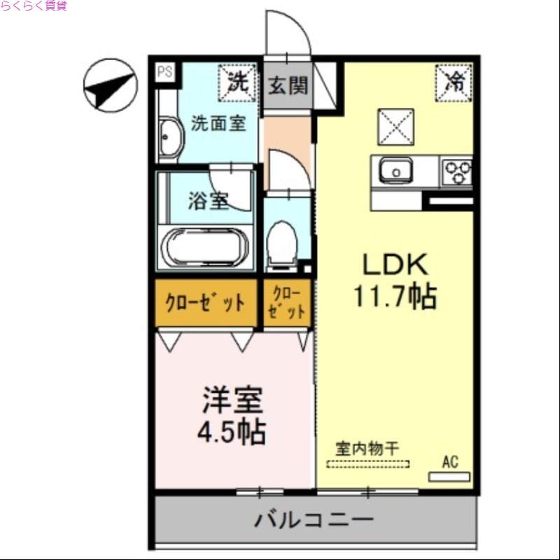 1階の間取り図