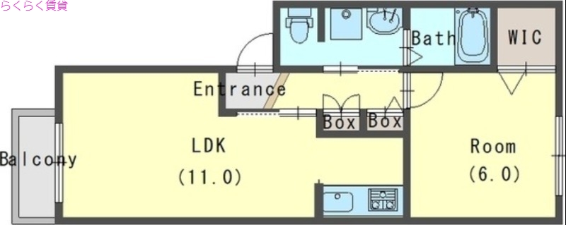 2階の間取り図