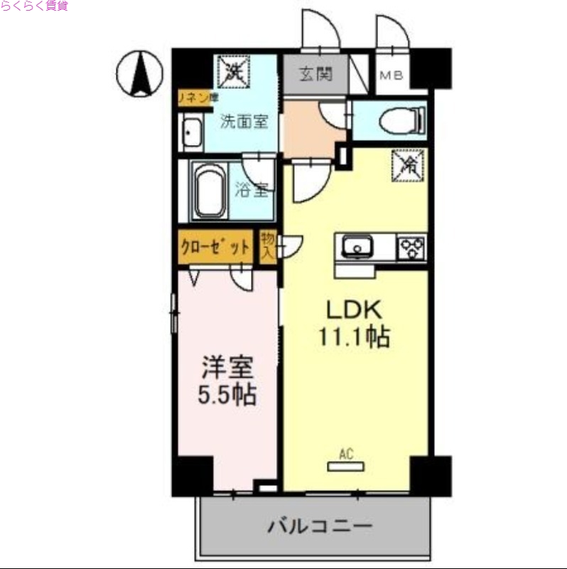 5階の間取り図