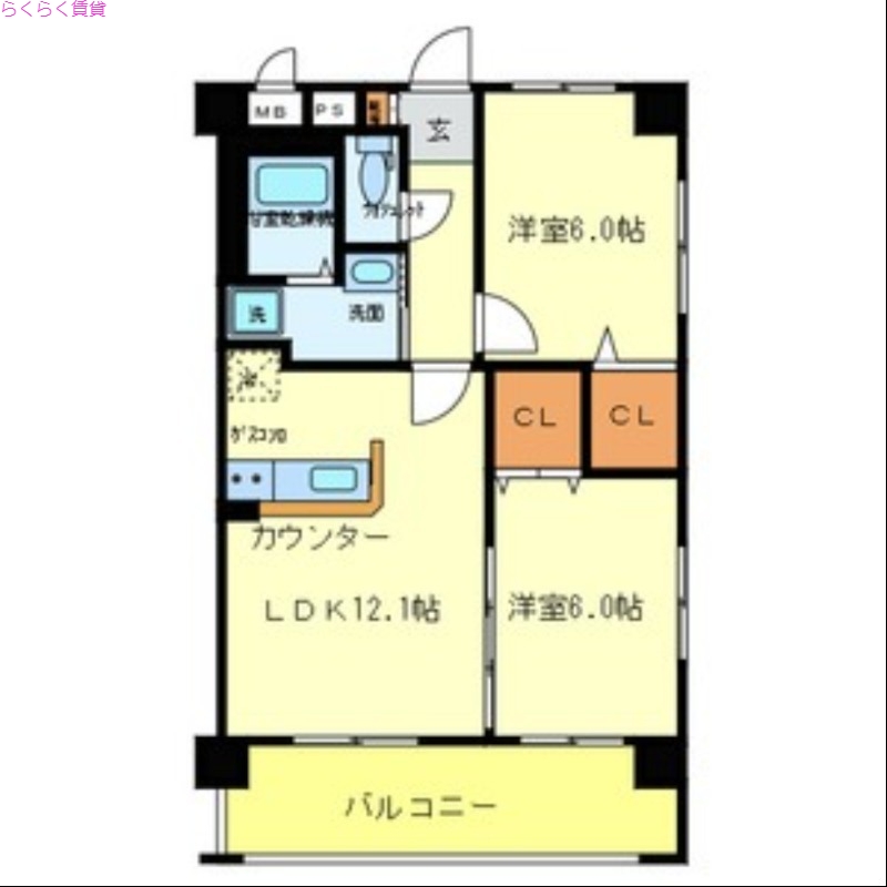4階の間取り図