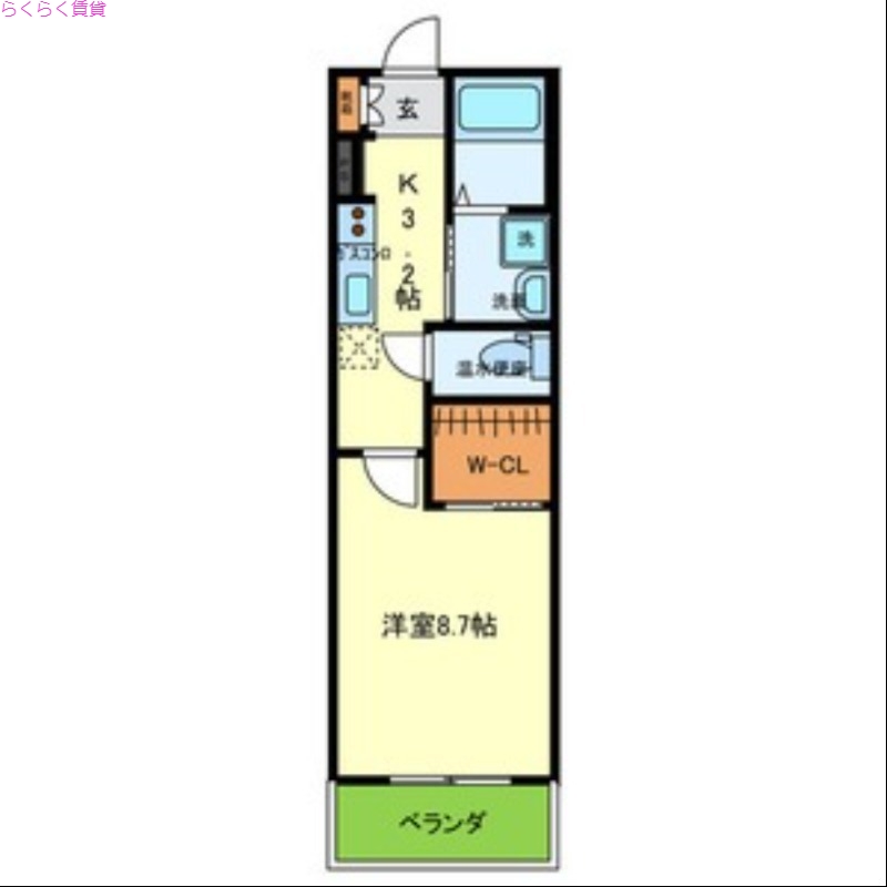 2階の間取り図