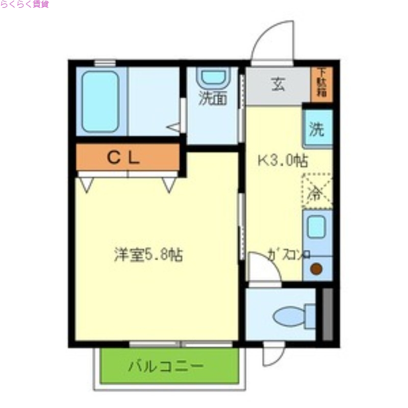 2階の間取り図