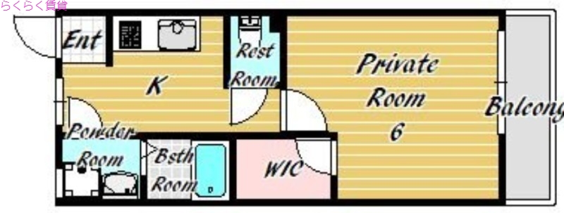 4階の間取り図