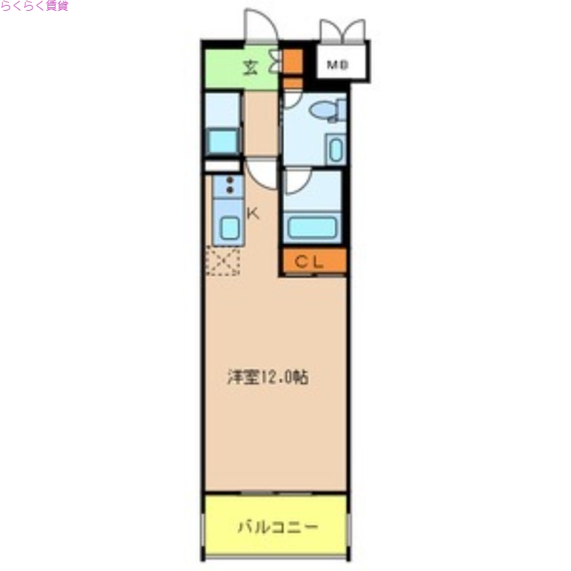 4階の間取り図
