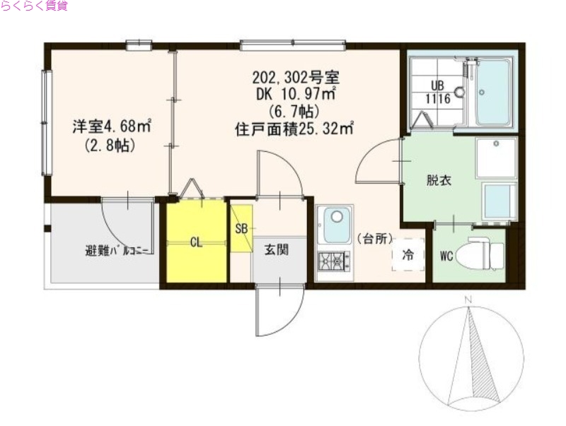 3階の間取り図