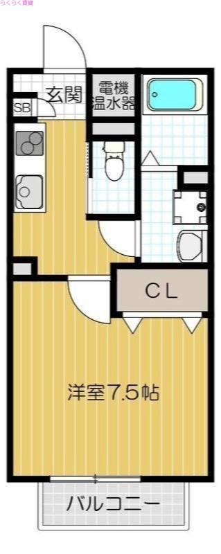 2階の間取り図