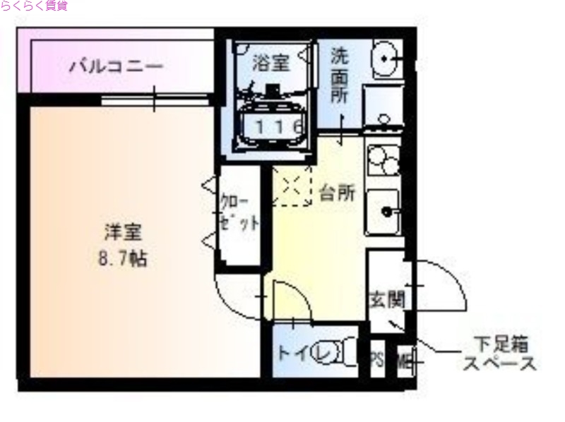 3階の間取り図