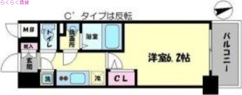 3階の間取り図