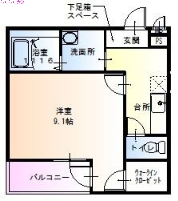 3階の間取り図