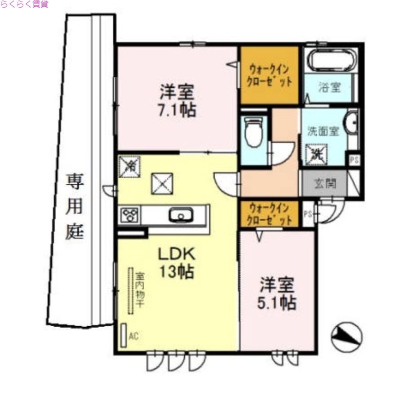 1階の間取り図