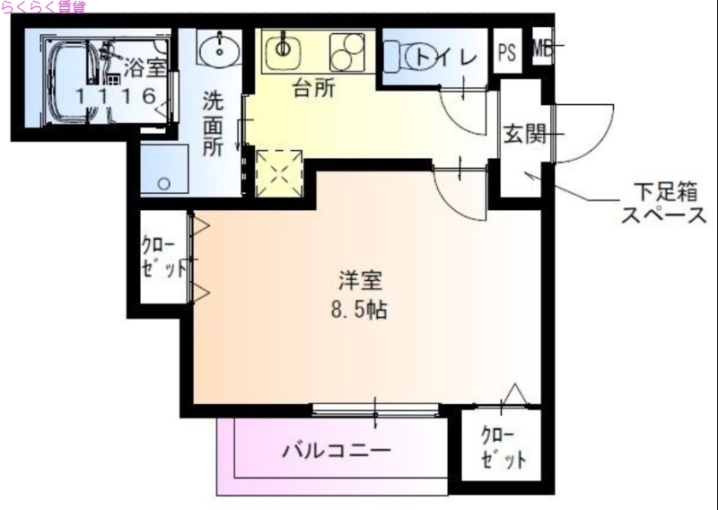 2階の間取り図
