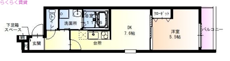 1階の間取り図