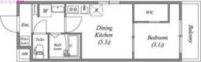 8階の間取り図