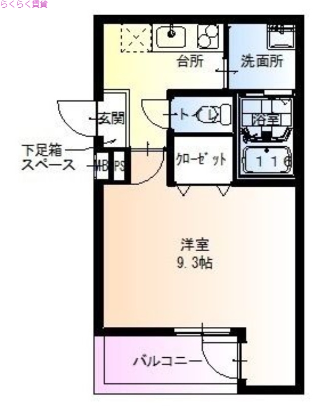 3階の間取り図