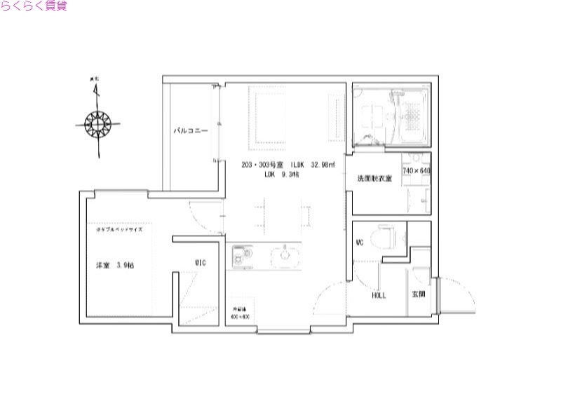 3階の間取り図