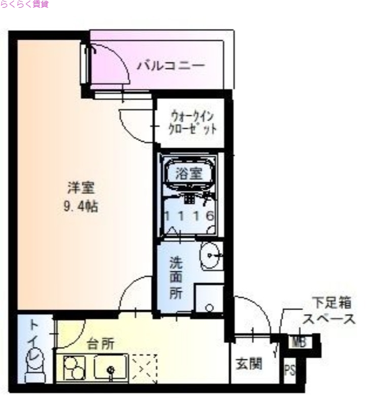 1階の間取り図