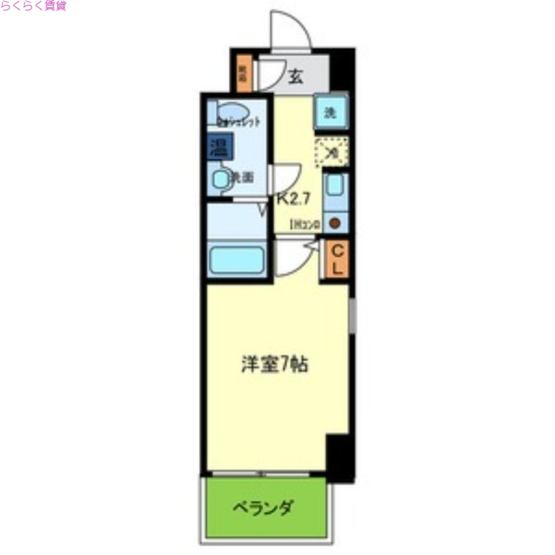 4階の間取り図