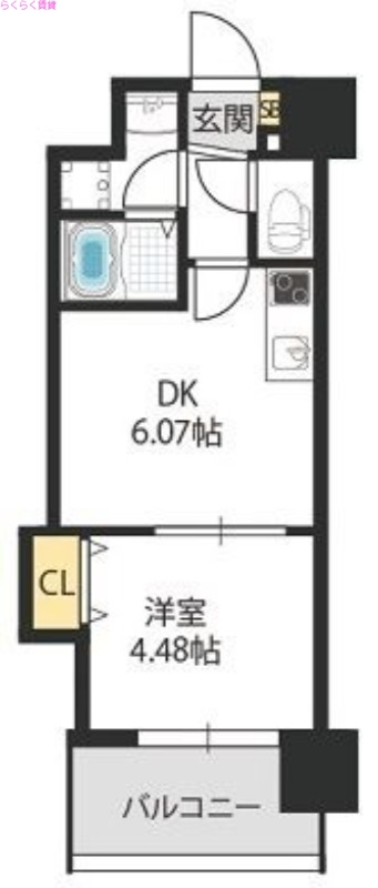 8階の間取り図