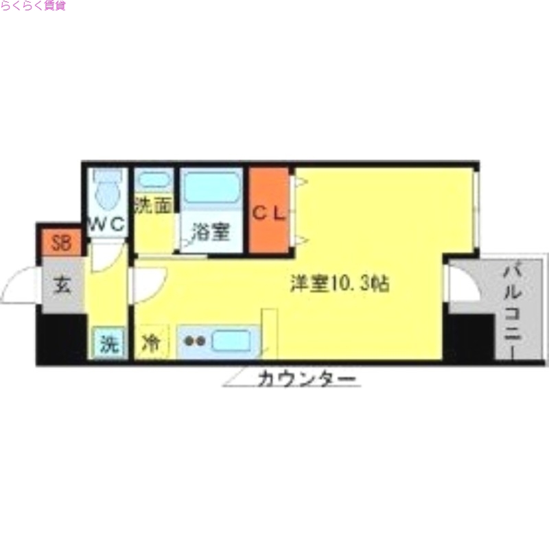 6階の間取り図