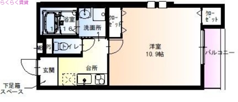 2階の間取り図