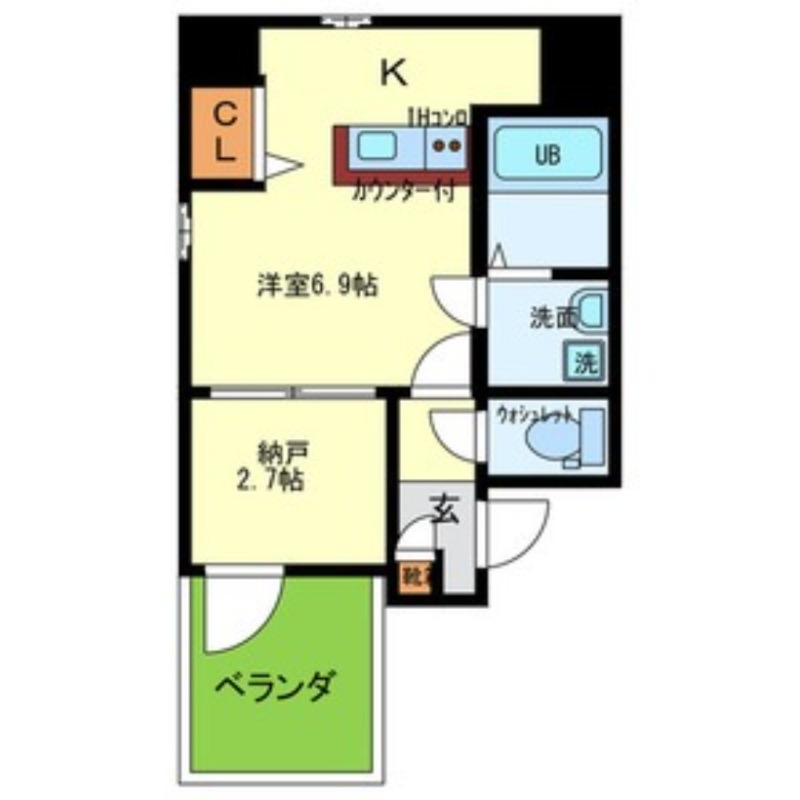 4階の間取り図