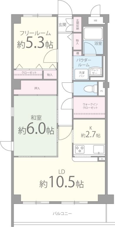 1階の間取り図