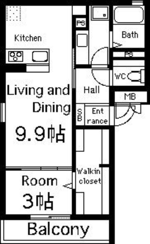 3階の間取り図