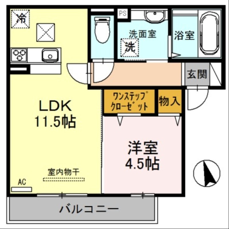 1階の間取り図