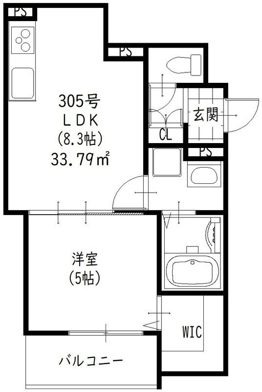 3階の間取り図