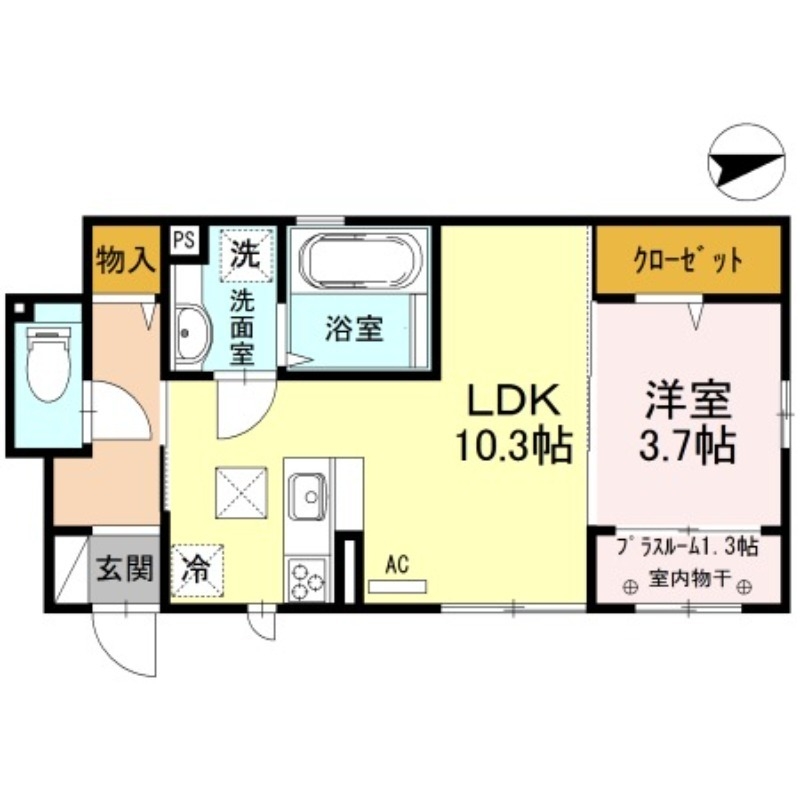 1階の間取り図