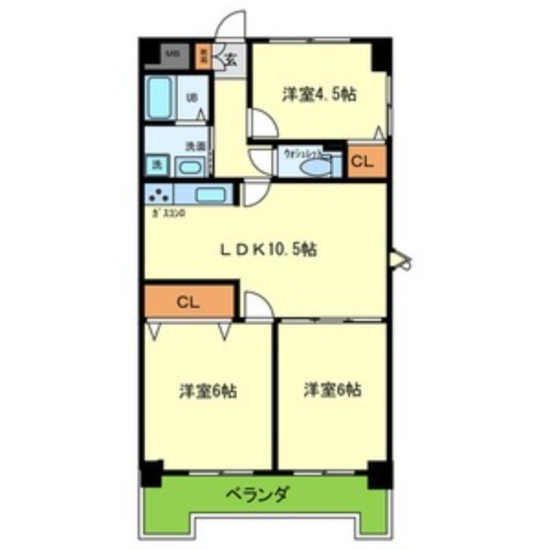 3階の間取り図