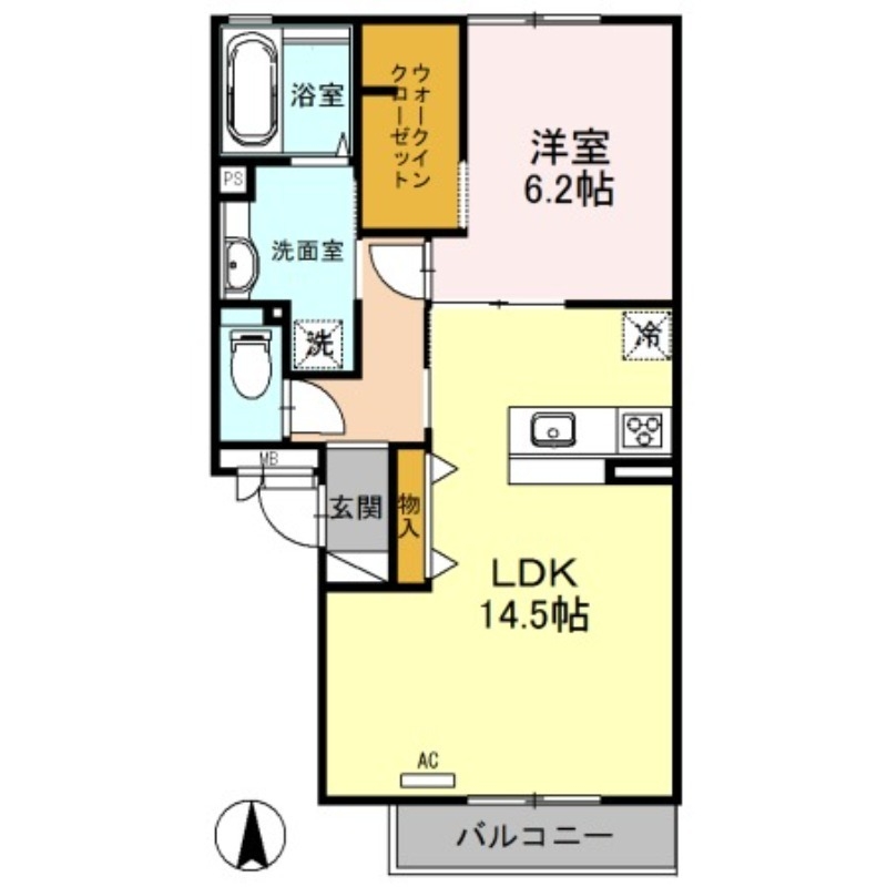 1階の間取り図