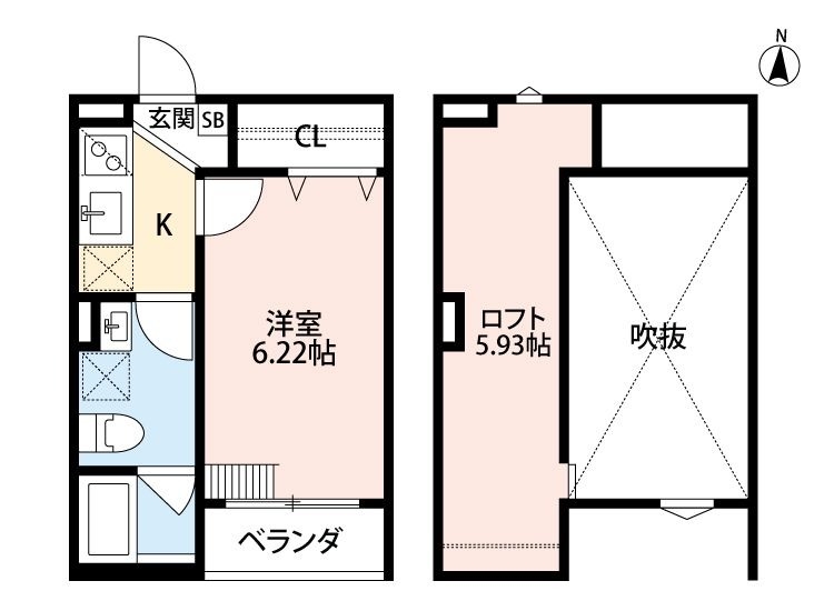 2階の間取り図