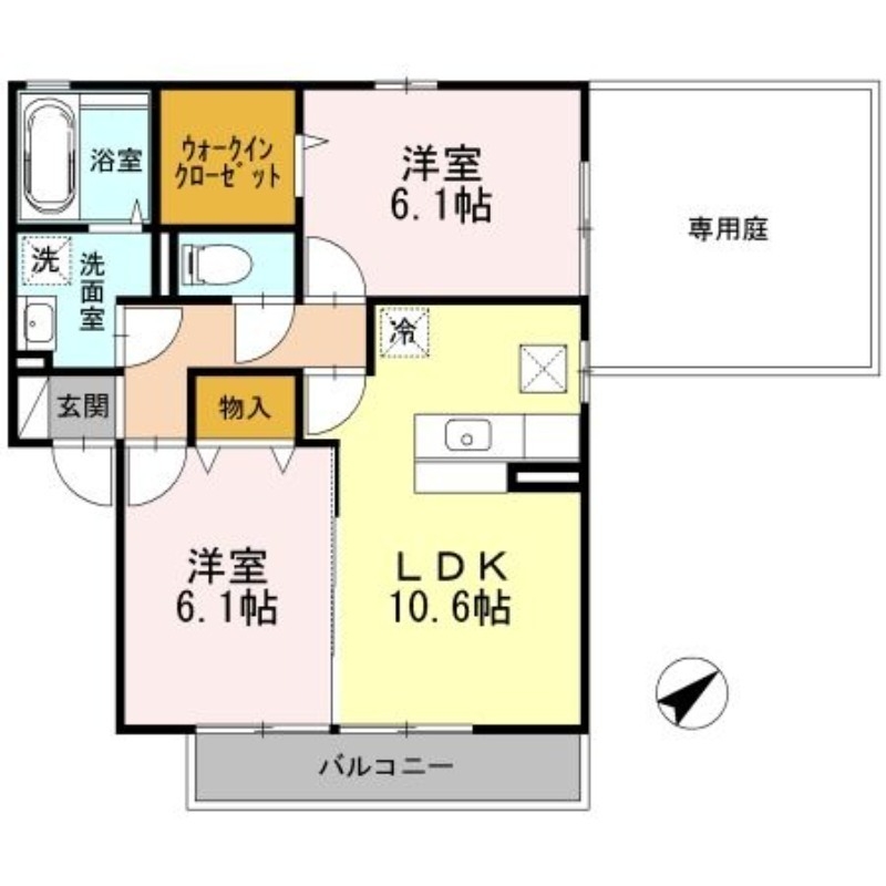 1階の間取り図