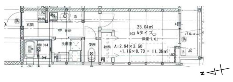 2階の間取り図