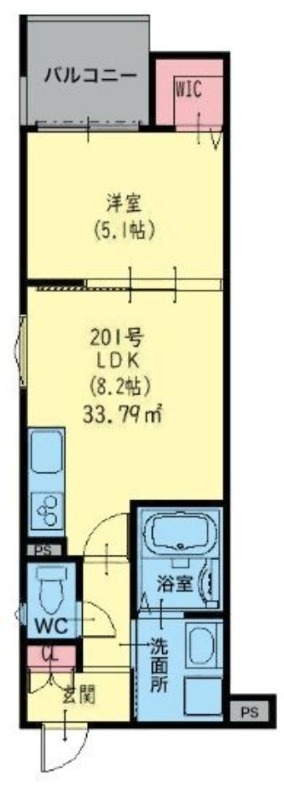 2階の間取り図
