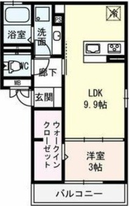 2階の間取り図